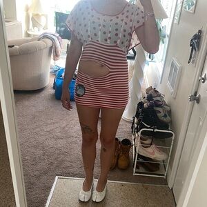 FORNARINA Italian Cutout Top